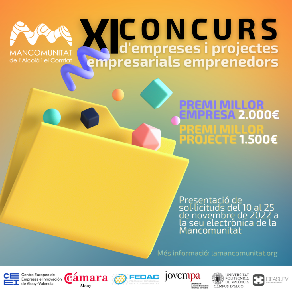 Concurs Empreses I Projectes Emprenedors Mancomunitat