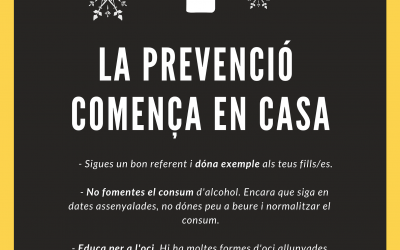 La UPCCA llança una campanya de prevenció de consum d’alcohol en menors