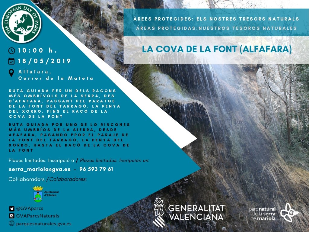 ruta cova font alfafara