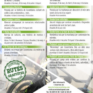 rutes visites guiades gratuïtes cocentaina 2020