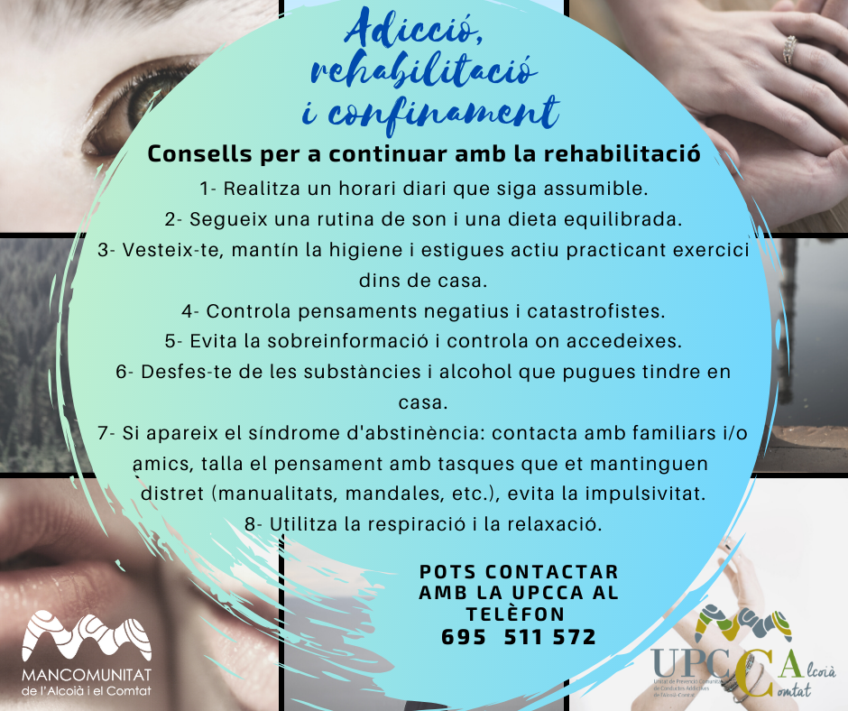 upcca alcoià comtat consells rehabilitació confinament