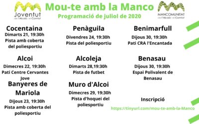 Mou-te amb la Manco, actividades deportivas juveniles para dinamizar las comarcas en verano