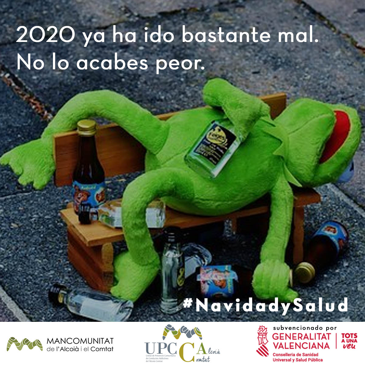 campaña alcohol navidades 2020 upcca alcoià comtat