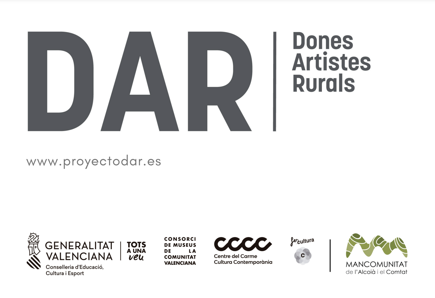 projecte DAR dones artistes rurals mancomunitat alcoià comtat projecte DAR dones artistes rurals mancomunitat alcoià comtat
