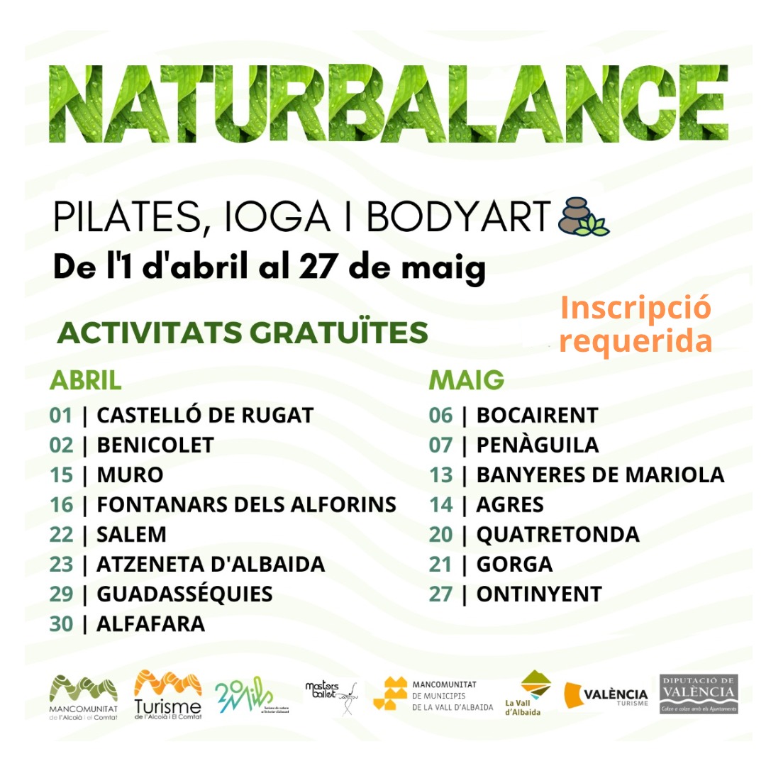 Nova edició de Naturbalance: esport a la natura a l’Alcoià, el Comtat i la Vall d’Albaida. Muro